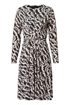 Mart Visser Maddie Print Jurk Creme / Zwart