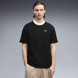 Puma Polo PUMA Class dal taglio morbido da uomo, Abbigliamento, Nero, XXL