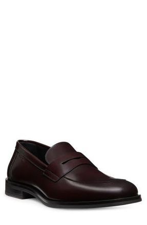 Stuart Weitzman Club Classic Penny Loafer in Burgundy at Nordstrom Rack, Size 13