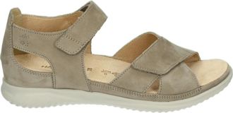 Hartjes Schoenen, Dames, Beige, 42 EU, Sportieve Damessandalen Taupe Nubuck