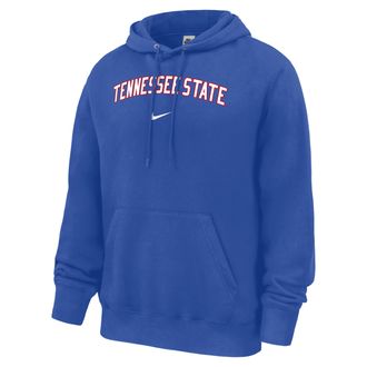 Nike Mens College (Tennessee State University) Club Fleece Pullover Hoodie in Blue | M31233TESU26-RYL