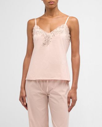 Natori Feathers Essential Lace-Trim Cami Pajama Set