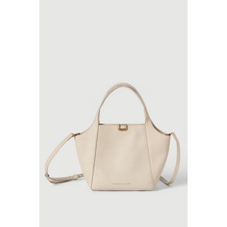 Brunello Cucinelli Sartorial small bucket bag in soft grained leather in Ivory at Nordstrom