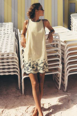 Maeve Sail Away Sleeveless Mini Dress