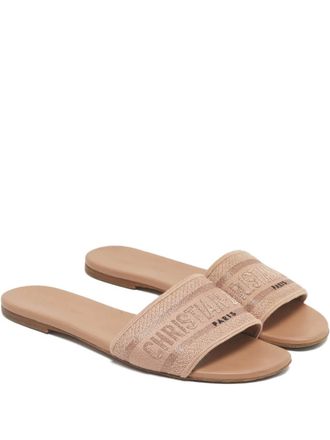 Dior Dway sandalen met bandje - Beige