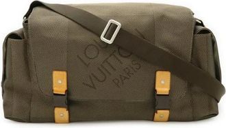 Louis Vuitton Pre-owned Cross Body Bags, female, Green, Size: ONE SIZE Pre-owned Canvas Cross Body Bag