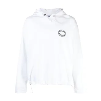 Moschino Hoodies & sweatvesten, Heren, Wit, M, Katoen, Hoodies