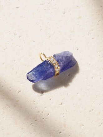 JiaJia Pendente In Oro 14 Carati Con Tanzanite E Diamanti - Blu