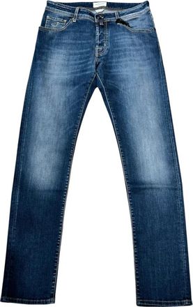 Jacob Cohen Nick Slim - Heren - Slim Fit Jeans - Blauw - W35 - Katoen - Jeans