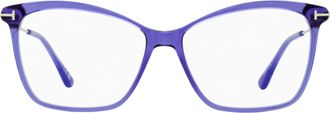 Tom Ford TF5687-B Blue Block Optical Eyeglasses - Purple