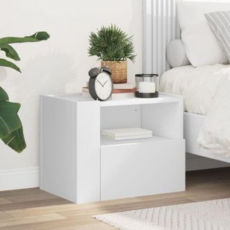 vidaXL Mesita De Noche De Pared Blanco 45x30x35 Cm Vidaxl
