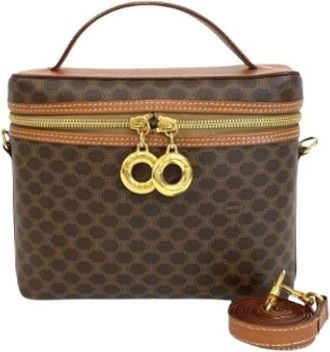 Celine Pre-owned Handbags, female, Brown, Size: ONE SIZE Pre-owned Vintage Leather Handbag