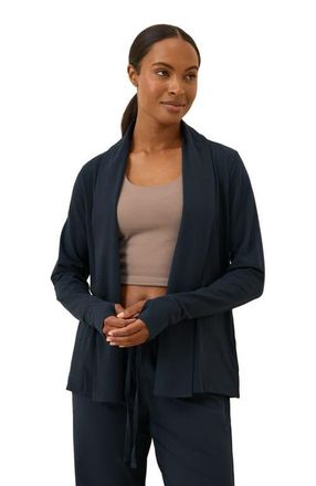 Pact Luxe Essential Swing Cardigan Made With Organic Cotton in Midnight Blue at Nordstrom, Size X-Small