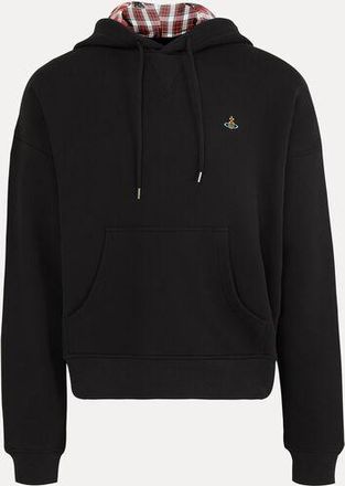 Vivienne Westwood Ashton Hoodie Medium Cotton Felpa -Black-red-check XXL Men