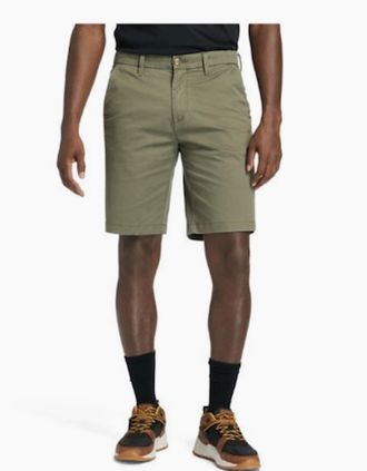 Timberland Mens Squam Lake Chino Short - Green - Tan - Size: 30/32