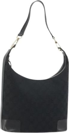 Gucci Pre-owned Vintage Shoulder Bag - Dames - Vintage Schoudertas - Zwart - ONE Size - Leer - Vintage