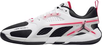 Nike Jordan Heir Series Bloodline Basketball Shoes (FQ3858-106, White/Fire Red/Black), White/Fire Red/Black, 14
