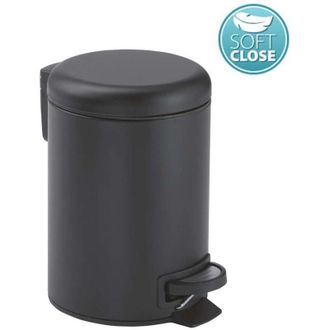 Gedy Vasari - Gedy 33091400000 Potty Papelera Con Tapa 5l Negro Mate - Ref: 33091400000