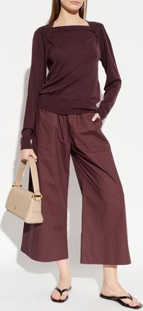 By Malene Birger Luisa Trousers, Womens, Burgundy