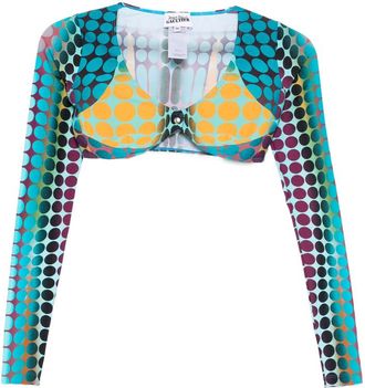 Jean Paul Gaultier Long-sleeve Polka Dot Top