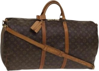 Louis Vuitton Pre-owned Weekend Bags, female, Brown, Size: ONE SIZE Pre-owned Canvas Weekend Bag