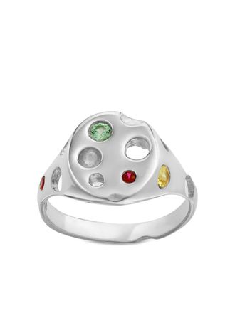 Bleue Burnham Signet cut-out ring - Silver