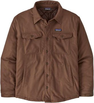 Patagonia Lightweight Insulated Fjord Flannel Shirt Freizeitjacke f&uuml;r Herren | braun