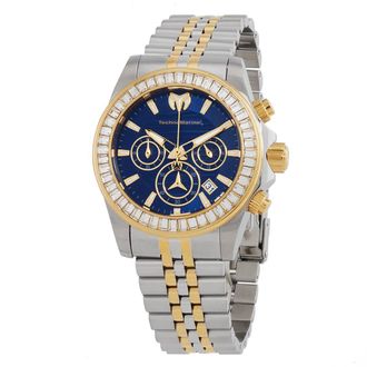Technomarine Manta Chronograph GMT Quartz Crystal Blue Dial Mens Watch TM-222019