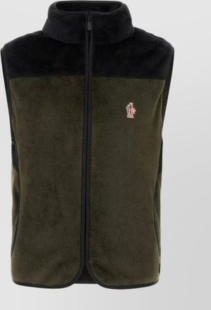 Moncler stretch polyester sleeveless fleece vest