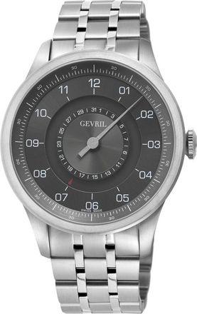 Gevril Group Jones St Automatic Grey Dial Mens Watch 2105