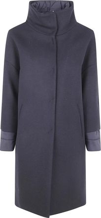 Herno Giacca Lunga Trapuntata - - Coats - Donna - Nero - L