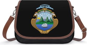 Generic Coat of Arms of CostaRica Fashion Womens Crossbody Bags Novelty Handbag Shoulder Bag Purse