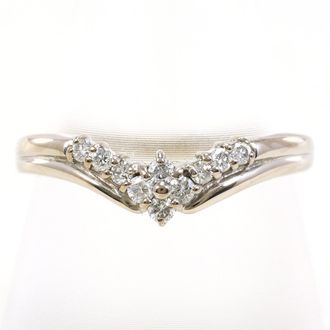 C&A White Gold White Gold (14K) Band Ring (Pre-Owned)