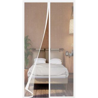 OEM Mosquitera Magn&eacute;tica Para Puerta De 120 X 210 Cm, Ideal Para Puertas Francesas, De Sal&oacute;n, Exteriores, Correderas, Etc., De Cualquier Tama&ntilde;o. Color Bla