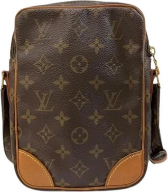 Louis Vuitton Pre-owned Monogram Canvas Shoulder Bag - Dames - Vintage Schoudertas - Bruin - ONE Size - Vintage