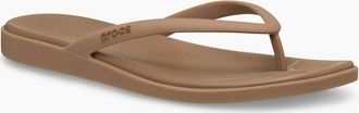 Crocs Womens Crocs Miami EVA Womens Milk Chocolate Flip Flops - Brown - Size: UK 8 / eu 41/42 / us w10