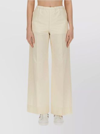 Moncler cotton regular-fit wide-leg trousers