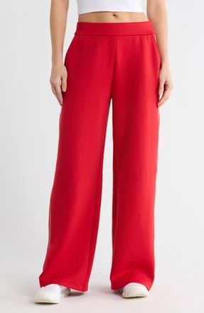 Beyond Yoga Wide Leg Spacer Knit Pants in Holly Red at Nordstrom Rack, Size X-Large