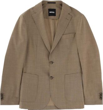 BOSS P-Hanry Wool Blend Weave Blazer