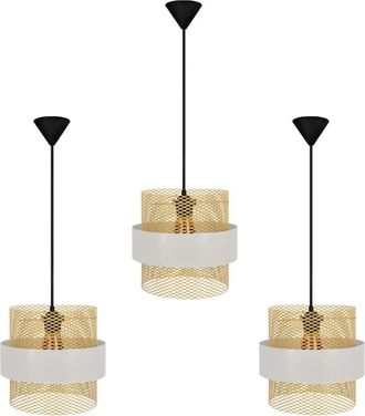 Tosel Suspensión tosel,metal,blanco,a 85xd 27x p 27cm