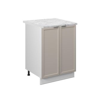 Vicco Mueble Bajo De Cocina Fame-line, Grisbeige, 60 Cm, Et M&aacute;rmol