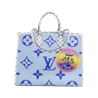 Louis Vuitton Bolso Tote de Lona Pre-owned - Pre-owned - Mujer - Azul - ONE SIZE