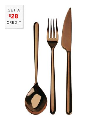 Mepra 3Pc Flatware Set With $28 Credit