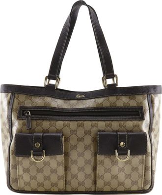 Gucci Brown Gg Crystal Tote Bag (Pre-Owned)