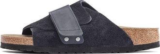 Birkenstock Kyoto Nubuck Suede Sandals Midnight Navy 1020751
