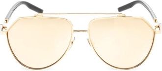 Dolce & Gabbana Zonnebril - Heren - Zonnebrillen - Geel - 62 MM - Accessoires