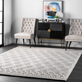 nuLOOM Natti Contemporary Trellis Area Rug