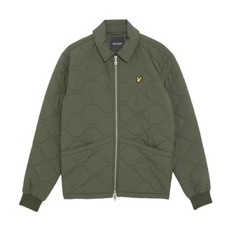Lyle & Scott Mid Jassen Gewatteerd Ripstop Jack - Heren - Winterjassen - Groen - S - Jassen