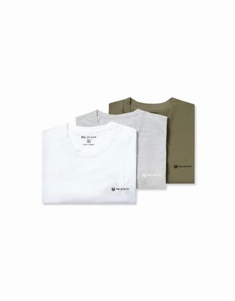 Belstaff Mens SQUD 3 PACK T SHIRTS - White - Size: 38