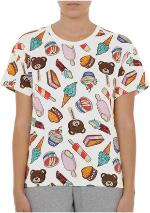 Moschino Icecream Gelato Zwempak - Dames - T-shirts - Veelkleurig - M - Katoen - Tops